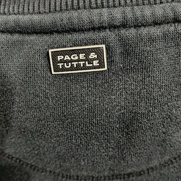 Vintage page& Tuttle pull over sweatshirt dark blue extra large - Picture 5 of 5